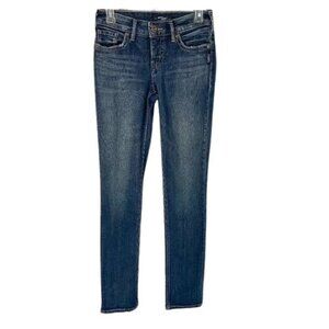 Silver Suki Straight Jeans Women's Size 26 (26 x 33) Mid Rise Medium Wash